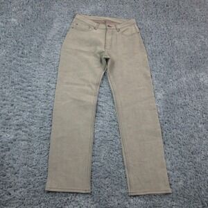 MTAILOR Jeans Mens 30x31 Khaki Straight Leg Denim 5 Pocket Twill 31x30.5 NWT